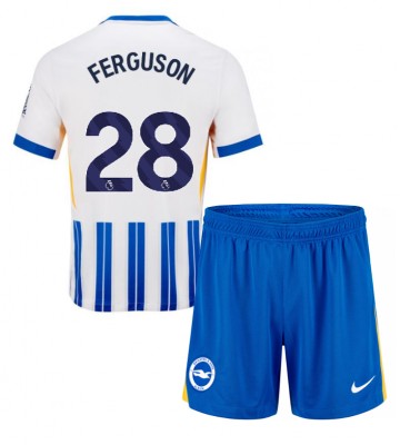 Brighton Evan Ferguson #28 Primera Equipación Niños 2024-25 Manga Corta (+ Pantalones cortos)